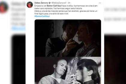 Las reflexiones no faltaron entre los seguidores de la ficción (Captura Twitter)