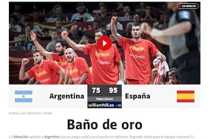El diario AS, de Madrid. Las repercusiones de la caída de Argentina en el mundo.