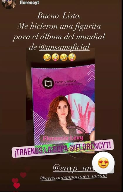 Las repercusiones sobre la aparición de las figuritas personalizadas de la Universidad
Foto: Gentileza UNSAM