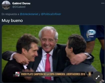 Las respuestas al comentario de Angelici sobre la final de la Libertadores. Crdito: Twitter