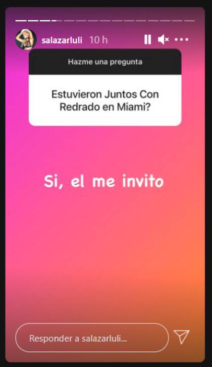 Las respuestas de Luciana Salazar sobre su relación con Martín Redrado