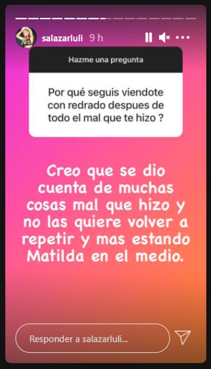 Las respuestas de Luciana Salazar sobre su relación con Martín Redrado