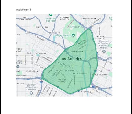 Las restricciones limitan la movilidad en cuatro barrios ubicados en el centro de Los Angeles