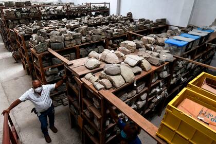 Vista de los hallazgos arqueológicos de la ruinas