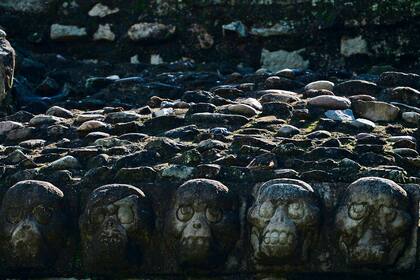 Vista de la Acrópolis que contiene un templo construido por el último Rey Copán Yax Pasaj