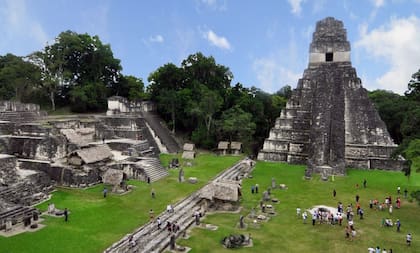 Las ruinas mayas de Tikal aparecieron en la primera película de Star Wars y luego en el "spin off" de 2016, Rogue One, como la base rebelde de Yavin 4 (Foto:Archivo)