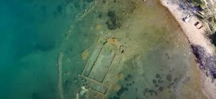 Las ruinas se pudieron observar gracias a la claridad del agua. Fuente: CEN