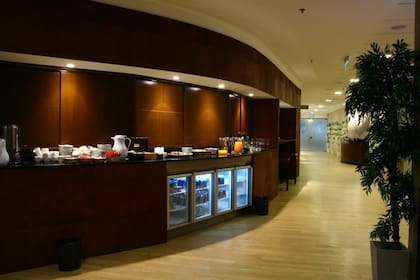 Las salas VIP privadas de American Express, en Ezeiza, y de MasterCard en Guarulhos, Brasil , Fotos: Gentileza