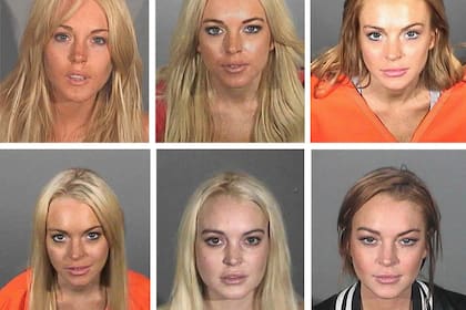 Las seis fotos de Lindsay en la cárcel