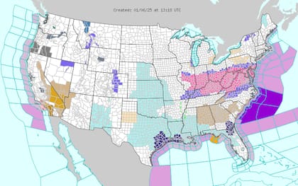 Las sensaciones térmicas en Texas descendieron hasta -15 °C en ciudades como Dallas y Fort Worth