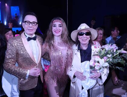 Las sentidas palabras de Borges emocionaron a Florez, que se mostró muy agradecida con la reconocida actriz