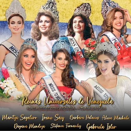 Las siete venezolanas ganadoras de Miss Universo a lo largo de la historia (Instagram/@lasmissesdevenezuela)