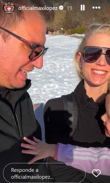 Las sonrisas de Maxi López y Daniela junto a Elle, su hija