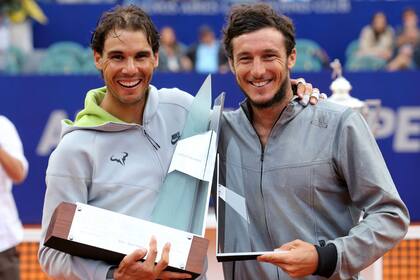Las sonrisas de Rafa y Pico, durante la entrega de premios en Buenos Aires