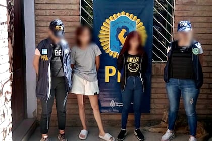 Las sospechosas detenidas en Mendoza por la Policía Federal Argentina