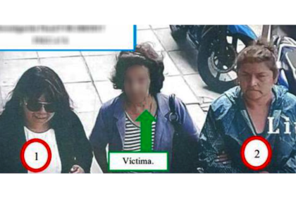 Las sospechosas fueron identificadas a partir del análisis de las filmaciones de cámaras de seguridad