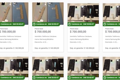 Las subastas de celulares