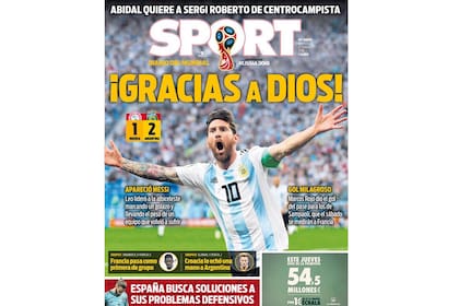 Las tapas de los diarios deportivos del mundo hablan de Messi y la clasificación