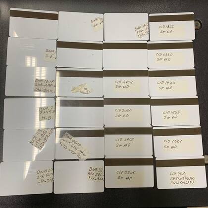 Las tarjetas clonadas, pertenecientes a clientes del Banco Nación y del Banco Ciudad