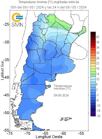 Las temperaturas de hoy