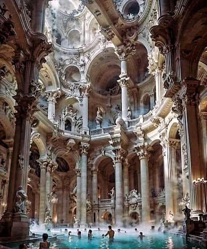 Las termas de Caracalla recreadas con inteligencia artificial