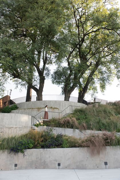 Las terrazas construyen una arquitectura verde que organiza el espacio