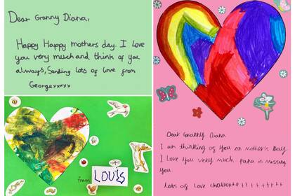 Las tiernas cartas que George, Charlotte y Louis escribieron para Diana Spencer