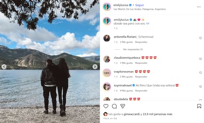 Las tiernas fotos de la pareja en el sur