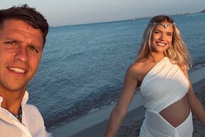 Las tiernas vacaciones de Eva Bargiela y Gianluca Simeone en Cerdeña