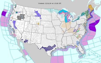 Las tormentas podrían causar inundaciones locales y cortes de energía en Texas