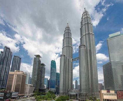 Las Torres Petronas en Kuala Lumpur cerca de donde vive Leando, el hijo de Susana