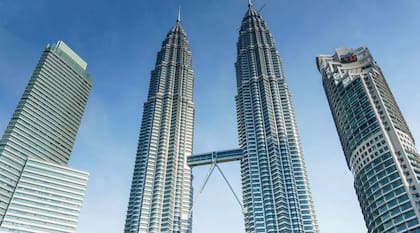 Las Torres Petronas, en Kuala Lumpur, fueron hasta 2003 los edificios más altos del mundo