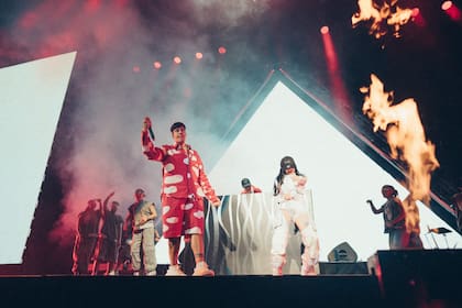 Las tres estrellas argentinas compartiendo el escenario del Movistar Arena