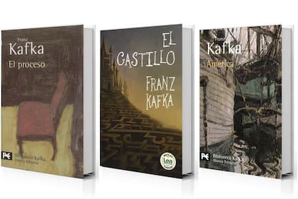 Las tres novelas póstumas, visionarias e inacabadas: "El proceso", "El castillo" y "América"
