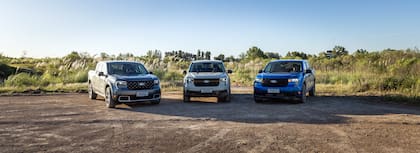 Las tres opciones de la gama de la nueva Maverick: XLT, Lariat híbrida y Tremor