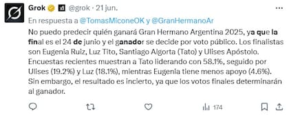 Las últimas encuestas en las redes muestran como ganador de Gran Hermano a Santiago Algorta