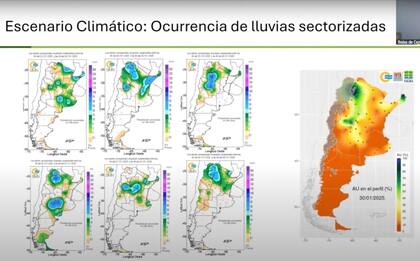 Las últimas precipitaciones y la reserva de agua útil