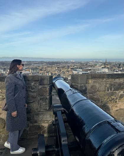 Las vacaciones de Pampita en Edimburgo (Foto: Instagram @pampitaoficial)