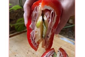 Una nutricionista celebró el sándwich de morrón viral en TikTok y aconsejó “no demonizar las harinas”