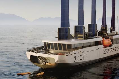 Las velas del Captain Artic están formadas por paneles solares