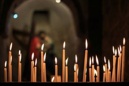 Las velas son parte importante de la celebración ortodoxa