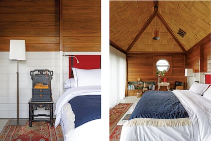 Las ventanas circulares logran generar la sensación de estar dentro de un barco