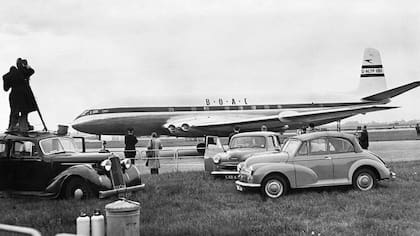 Las ventanas del Havilland Comet eran cuadradas.