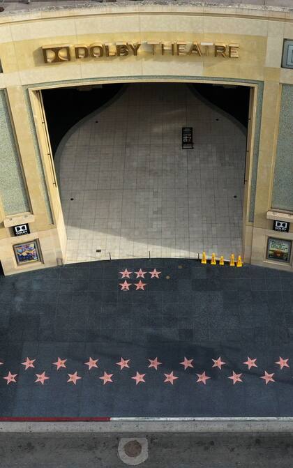 Las veredas vacías de Hollywood Boulevard