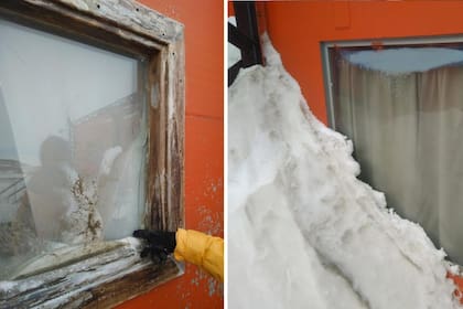 Las viejas ventanas con marco de madera fueron reemplazadas por nuevos paneles fijos con triple vidrio