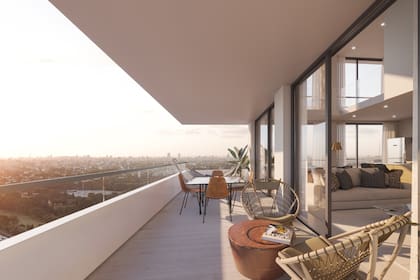 Las vistas de las unidades de Aerea Villa Lynch, una de las bondades del proyecto
