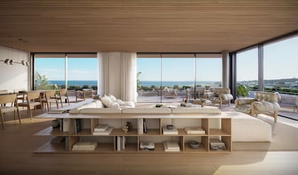 Las vistas de una de las unidades de Casa Living Manantiales