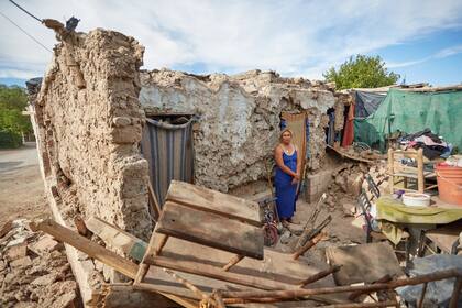 Las viviendas de adobe fueron las que más sufrieron el impacto del sismo de 6,4 grados en San Juan, que aún sigue reportando réplicas.