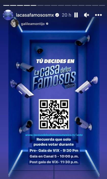 Las votaciones solo estarán abiertas mientras se transmiten las galas en vivo