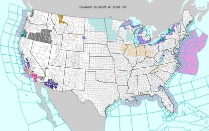 Las zonas al este de los Grandes Lagos recibirán nevadas intensas hasta el jueves, lo que afectará a millones de personas